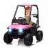  US Direct  Lumiparty 12V Kids Ride On Car Truck w Parent Remote Control  Spring Suspension  LED Lights  Spacious Seat with Belt  AUX Port  Music  Pink  no Tent