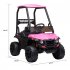  US Direct  Lumiparty 12V Kids Ride On Car Truck w Parent Remote Control  Spring Suspension  LED Lights  Spacious Seat with Belt  AUX Port  Music  Pink  no Tent