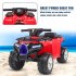  US Direct  Lz 5258 Small Beach Bike Single Drive Battery 6v4 5ah With Music Board Red Kids Toy For Gifts Red