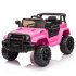  US Direct  Lz 922 Electric Car Dual Drive 35W x 2 Battery 12v4 5AH x 1 With 2 4g Remote Control For 3 6 Years Old Boys Girls pink