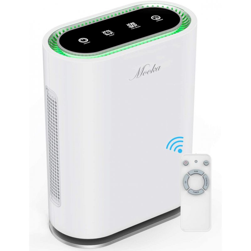 [US Direct] MOOKA True HEPA+ Air Purifier, large room to 540ft², Ionic & Sterilizer, Odor Eliminator Air Cleaner for Office & Home, Rid of Mold, Smoke, Odor 40.5*23.2*51.7