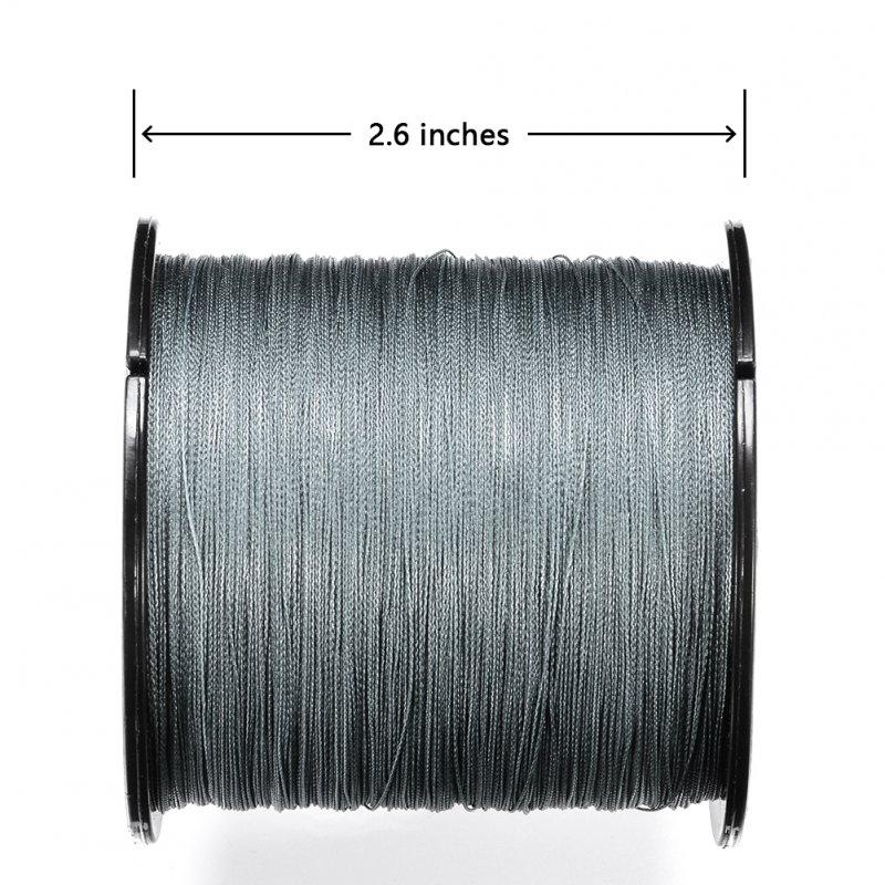Wholesale [US Direct] MOUNCHAIN 300m Fishing Line 8 Strands Pe Braided  Super Strong Fishing Line Fishing Tackle gray 40LB/0.32MM From China