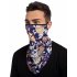  US Direct  MOUNCHAIN Ear Hanging Mask Printed Pullover Outdoor Sports Headcover Casual Sunproof Mask Scarf  Navy blue sunflower