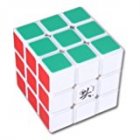  US Direct  Magic Puzzle Speed Cube 3x3x3 6 Colors Dayan 55mm White Edge Professional