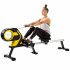  US Direct  Magnetic Rowing Machine With Lcd Monitor  46  Slide Rail  Compact Folding Rower For Home Cardio Workout