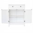  US Direct  Mdf Bathroom Cabinet With 2 Door Drawer Space saving Storage Cabinet For Storaging Paper Shampoo Shower Gel White