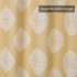  US Direct  Medallion Print Shower Curtain Waterproof Thick Textured Fabric Bath Curtain Polyester Bathroom Curtains