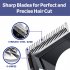  US Direct  Men Corded Hair Clipper Powerful Electric Hair Clipper Hair Beard Trimmer Low Noise Hair Clipper black