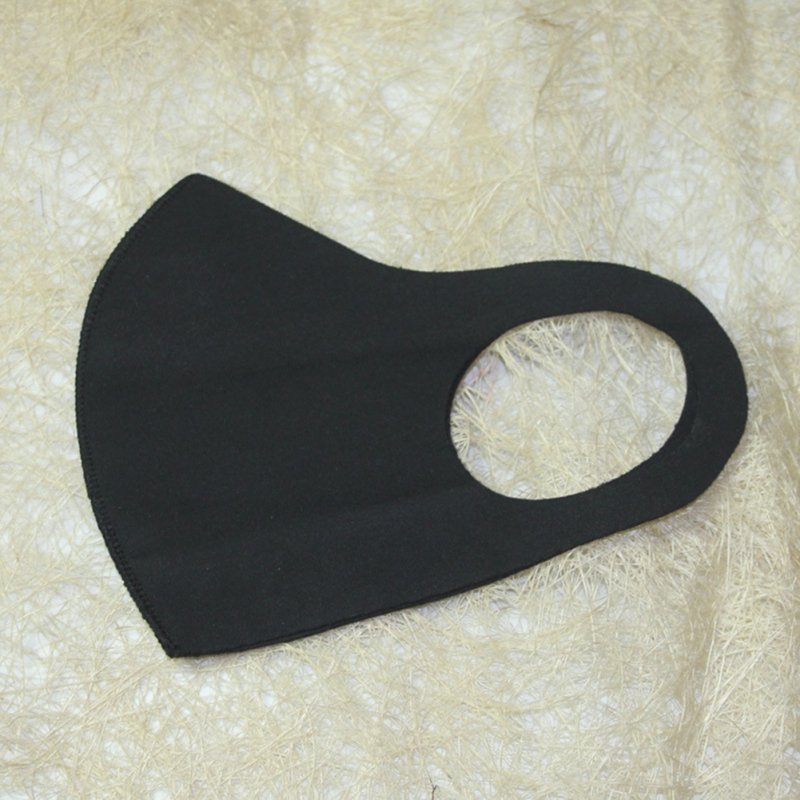 US Men Women Fashion Washable Sunscreen Dust Haze Proof Mask Ice silk black