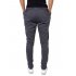  US Direct  Men s Elastic Force Elastic Waist Pocket Casual Pants Black S Dark gray Asia L