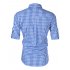  US Direct  Men s Oktoberfest Costumes Long Sleeve Shirt Fashion Plaid Front Pocket Classical Shirt Tops