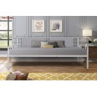 [US Direct] Metal Daybed with upholstered sideboard