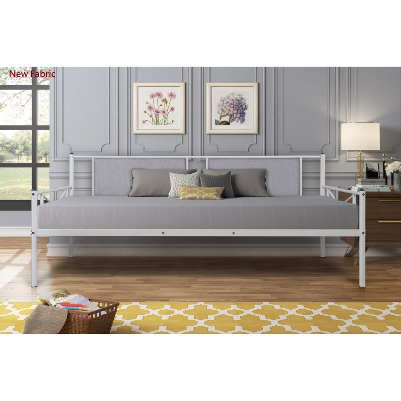 US Metal Daybed with upholstered sideboard