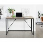 [US Direct] Metal Frame Home Office Writing Desk