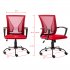  US Direct  Mid Back Office Chair Ergonomic Home Desk Chair with Lumbar Support Mordern Mesh Computer Chair Adjustable Rolling Swivel Chair  White 