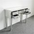  US Direct  Mirrored Desk Vanity Table With 5 Drawers For Home Bedroom Storage Five draws