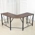  US Direct  Modern L Shaped Desk Compact Design Home Office Desk Corner Computer Desk Larger Gaming Desk Office Writing Workstation