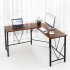  US Direct  Modern L Shaped Desk Compact Design Home Office Desk Corner Computer Desk Larger Gaming Desk Office Writing Workstation