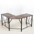  US Direct  Modern L Shaped Desk  IDEALHOUSE Compact Design Home Office Desk Corner Computer Desk Larger Gaming Desk Office Writing Workstation