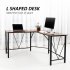  US Direct  Modern L Shaped Desk Compact Design Home Office Desk Corner Computer Desk Larger Gaming Desk Office Writing Workstation