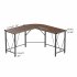  US Direct  Modern L Shaped Desk Compact Design Home Office Desk Corner Computer Desk Larger Gaming Desk Office Writing Workstation