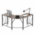  US Direct  Modern L Shaped Desk  IDEALHOUSE Compact Design Home Office Desk Corner Computer Desk Larger Gaming Desk Office Writing Workstation
