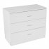  US Direct  Modern Simple Night Stands With 3 Drawers Bedside End Table For Home Office Bedroom Living Room White