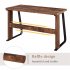  US Direct  Modern Student Desk Laptop Study Writing Table 39  Home Office Computer  Desk Brown