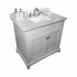 US Direct  Montary 31Inch Bathroom Vanity Top Stone Carrara White New Style Tops With Rectangle Undermount Ceramic Sink  And Back Splash With 3 Faucet Hole  Fo