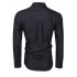  US Direct  MrWonder Men s Casual Long Sleeve Denim Shirts Western Work Shirt Dark gray S