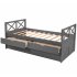  US Direct  Multi Functional Daybed with Drawers and Trundle  Espresso
