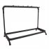  US Direct  Multi Guitar Stand Rack Round Tube Shelf Type 7 slot Display Holder Musical Instrument Accessories For Acoustic Guitar Electric Bass black
