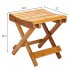  US Direct  Multifunction Bamboo Folding Shower Stool Seat Spa Bench Chair Foot Rest Bathroom Wood color  u301029x28x31CM u3011