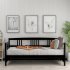  US Direct  Multifunctional Twin  Size  Daybed Sofa Bed Household Living Room Furniture Espresso