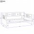  US Direct  Multifunctional Twin  Size  Daybed Sofa Bed Household Living Room Furniture Espresso