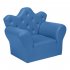  US Direct  N101 58   38   48cm Children Sofa Environmental Protection Pvc Solid Wood Composite Board Rectangular Sofa With Foot Pedal blue