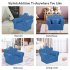  US Direct  N101 58   38   48cm Children Sofa Environmental Protection Pvc Solid Wood Composite Board Rectangular Sofa With Foot Pedal blue