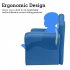  US Direct  N101 58   38   48cm Children Sofa Environmental Protection Pvc Solid Wood Composite Board Rectangular Sofa With Foot Pedal blue