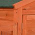  US Direct  Natural Wooden  House Pet Supplies Small Animal House Cage Rabbit Hutch Orange
