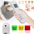  US Direct  No touch Forehead Thermometer High Precision Sensor Lcd Digital Infrared Thermometer With 3 color Backlight White