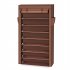  US Direct  Non woven Fabric Shoe  Cabinet 10 Layers Widened Household Storage Rack Brown