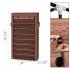  US Direct  Non woven Fabric Shoe  Cabinet 10 Layers Widened Household Storage Rack Brown