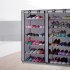  US Direct  Non woven Shoe  Rack Organizer 6  Tier Storage Standing Shoes Shelves gray