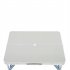  US Direct  One Piece Foldable Table Chair Aluminum Alloy Portable Camping Picnic 4 seats Fold Up Travel Table Set Silver
