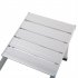  US Direct  One Piece Foldable Table Chair Aluminum Alloy Portable Camping Picnic 4 seats Fold Up Travel Table Set Silver