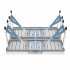  US Direct  One Piece Foldable Table Chair Aluminum Alloy Portable Camping Picnic 4 seats Fold Up Travel Table Set Silver