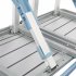  US Direct  One Piece Foldable Table Chair Aluminum Alloy Portable Camping Picnic 4 seats Fold Up Travel Table Set Silver