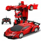 [US Direct] One-key Deformation Robot Toy Transformation Electric Car Model with Remote Controller