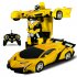  US Direct  One key Deformation Robot Toy Transformation Electric Car Model with Remote Controller