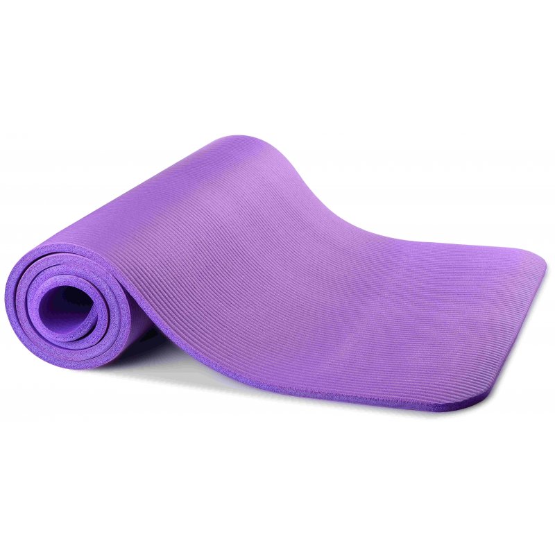 US Original BalanceFrom GoYoga All-Purpose 1/2-Inch Extra Thick High Density Anti-Tear Exercise Yoga Mat with Carrying Strap, Black Purple